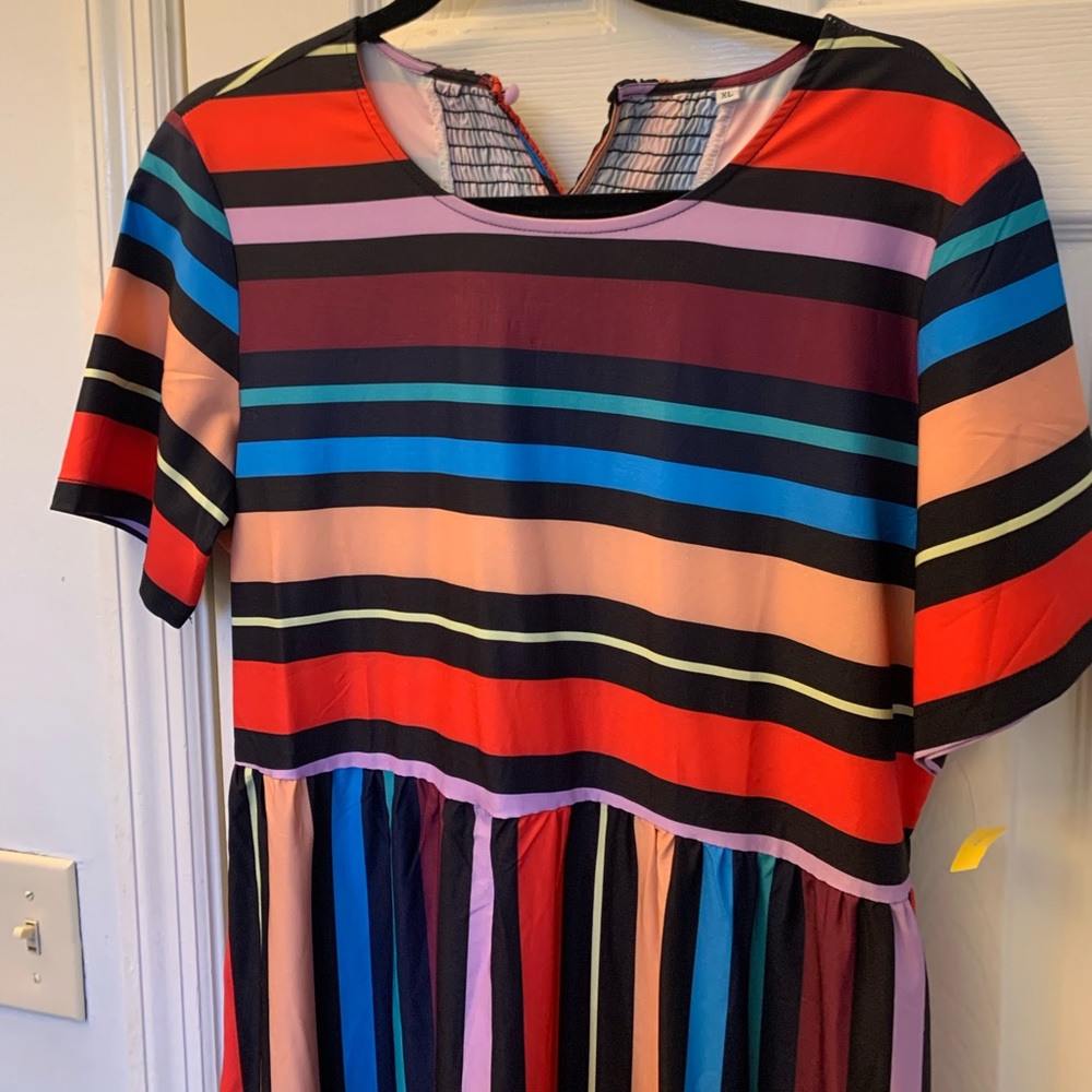 🌈Rainbow Stripe Dress🌈 - Picture 5 of 5